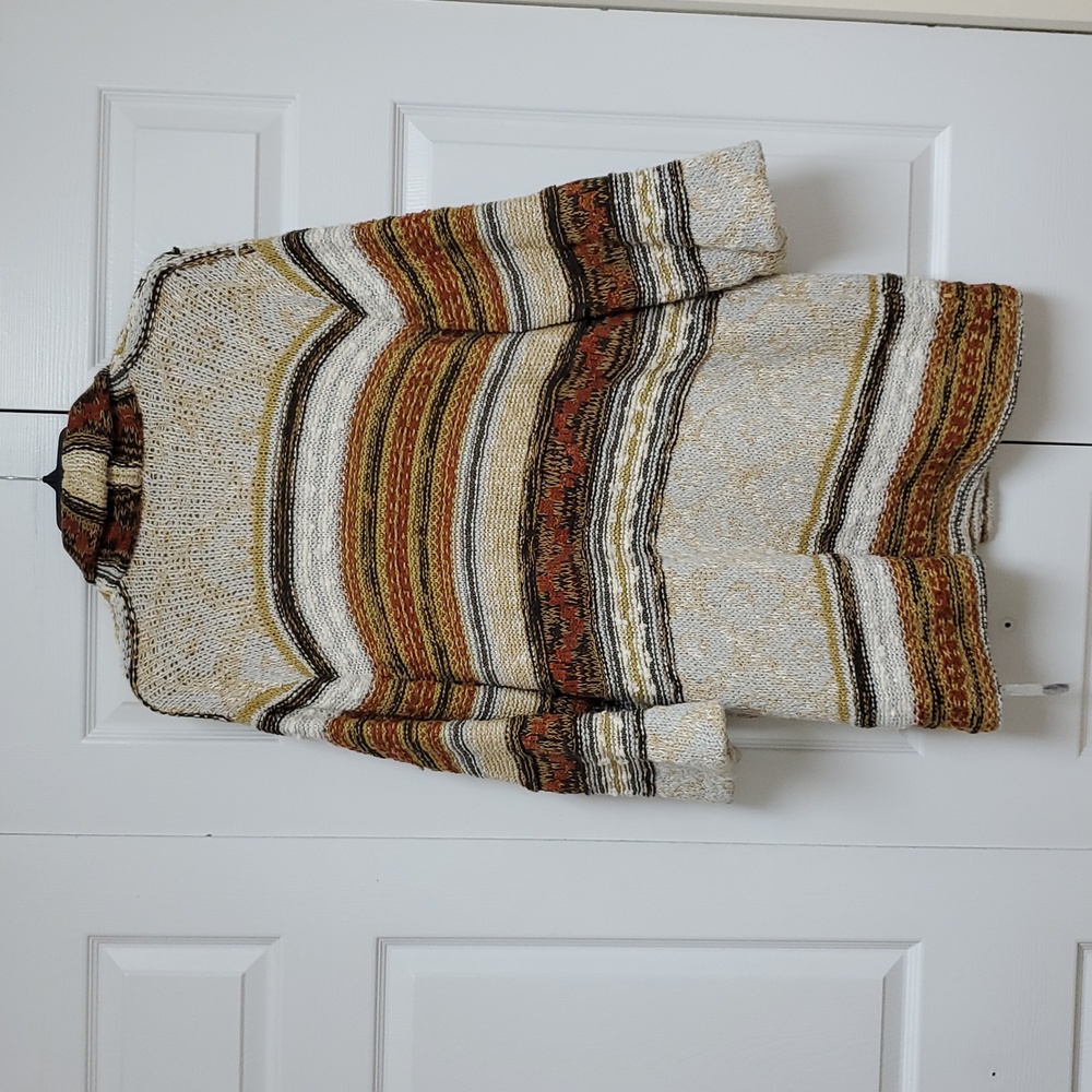 Free People Painted Desert Sweater Coat/Neutral - Picture 10 of 16